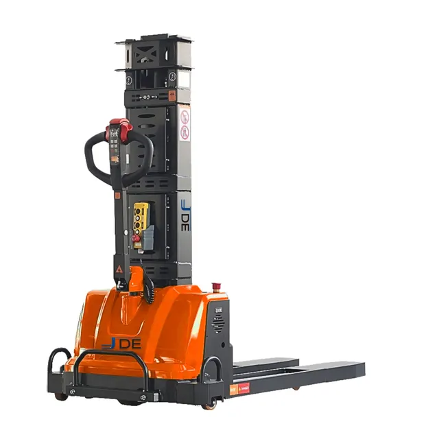 Self Loading All-in-One Stacker Fully Electric Lifting Capacity 1000 kg, 1.6 m Lifting Height PNXFESLS-1016 – JDE